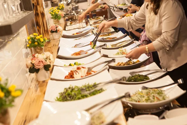 buffet, korean food, wedding ceremony, food, reception, restaurant, table, happy birthday, congrats, dining, event, catering, plate, kettering. Profit margins and the break-even math behind a catering event