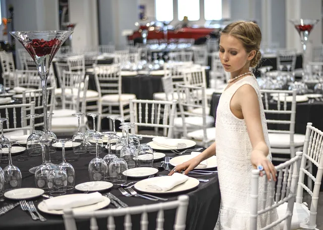 people, adult, indoors, restaurant, woman, service, table, catering, gray restaurant, gray table, gray service, catering, catering, catering, catering, catering. GST/HST on Mandatory Catering Service Charges in Ontario, BC and Alberta